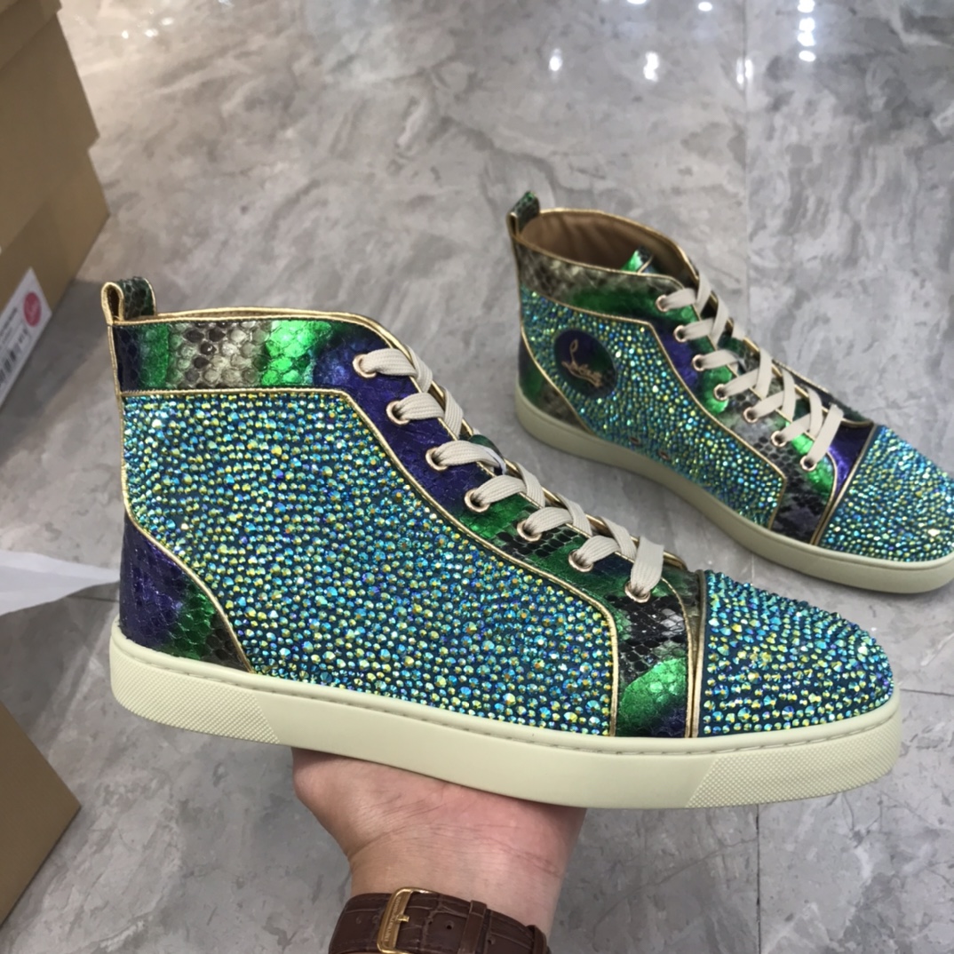 Christian Louboutin Louis Junior Spikes Orlato Flat Sneakers 20 - vstockx