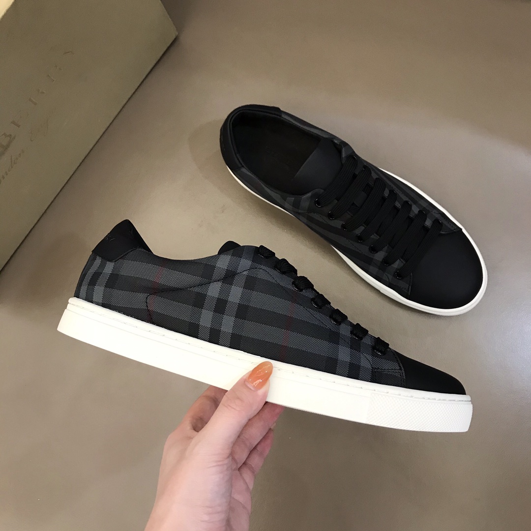 Burberry Perforated Check Sneaker 49 - vstockx