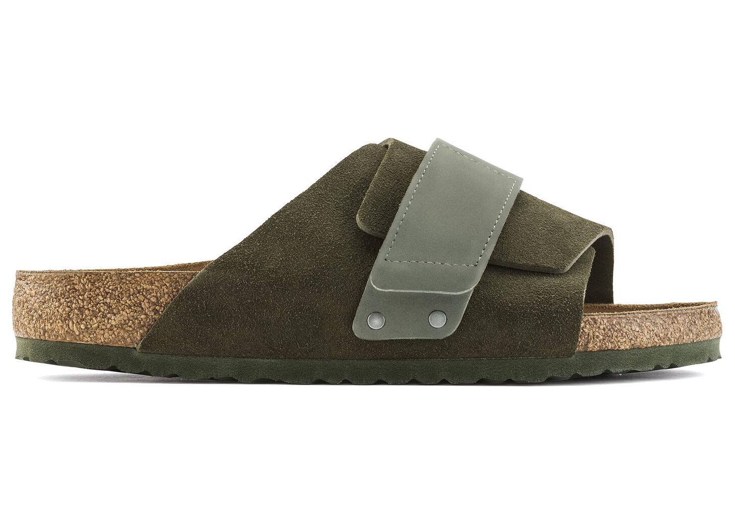 Birkenstock Kyoto Suede Thyme Green - vstockx