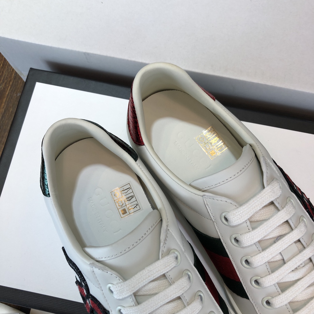 Gucci Ace Embroidered Snake - vstockx