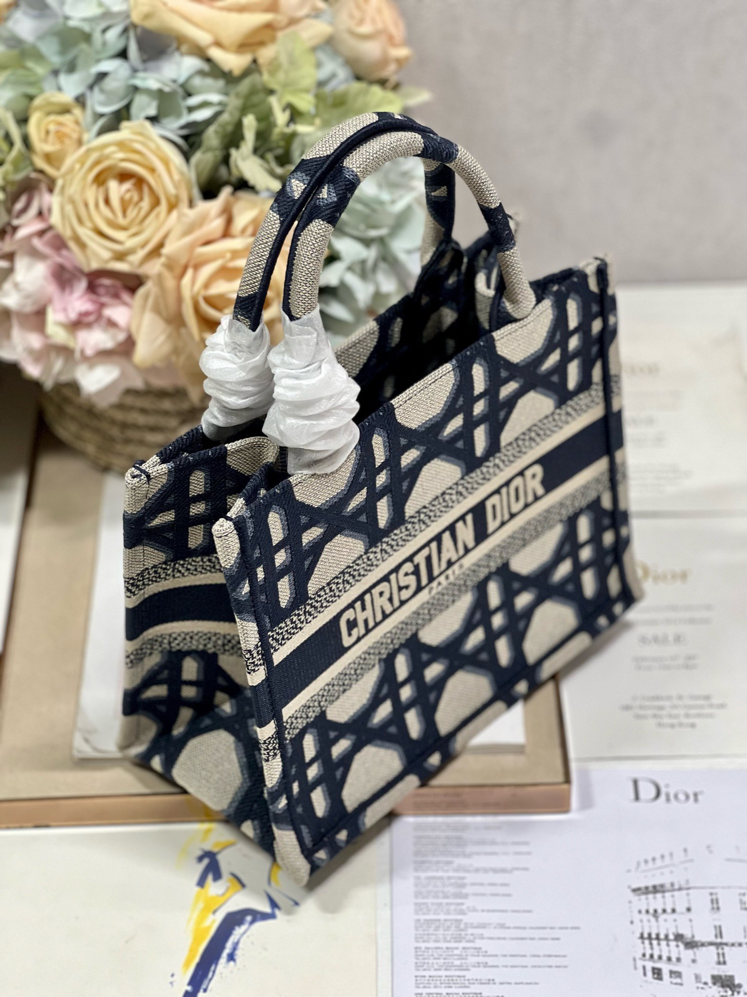 Handbags Dior mini book tote 1286 size:26.5*21*14 cm - vstockx