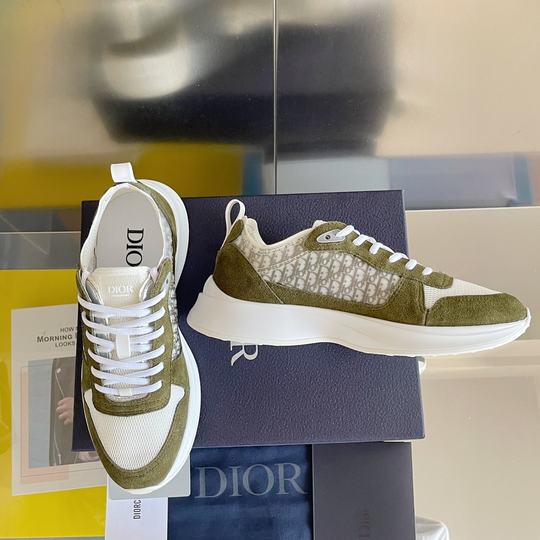 Dior B25 Runner Olive - vstockx