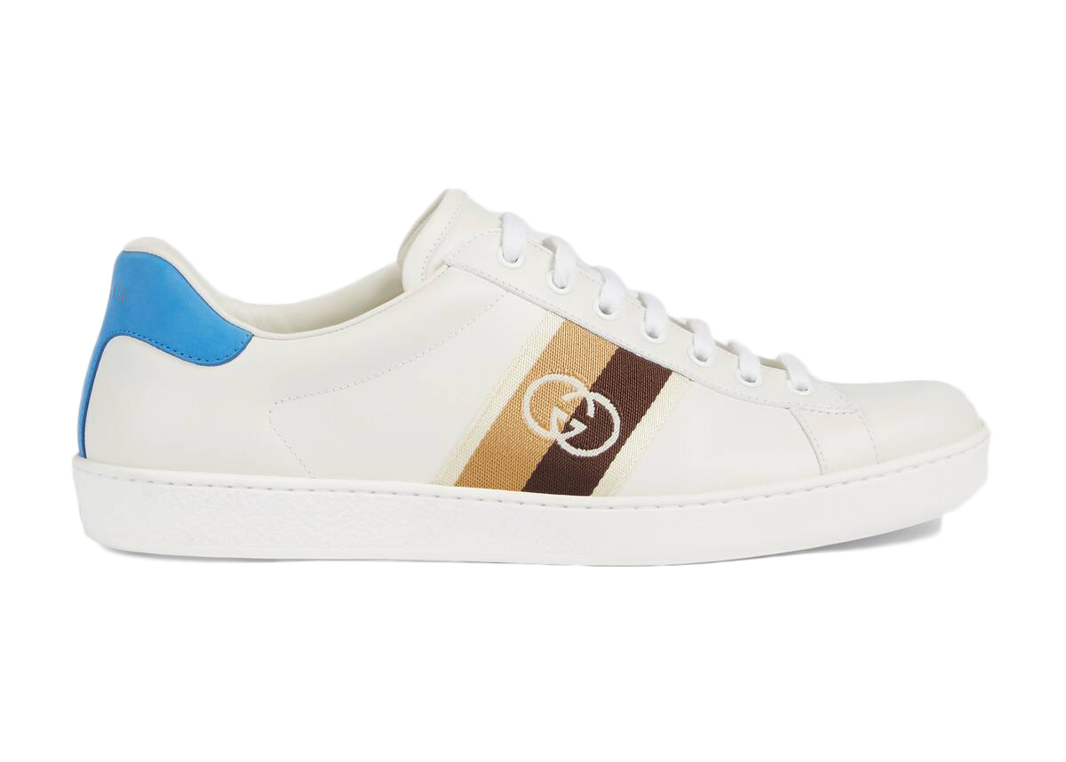 Gucci Ace Blue Interlocking G - vstockx
