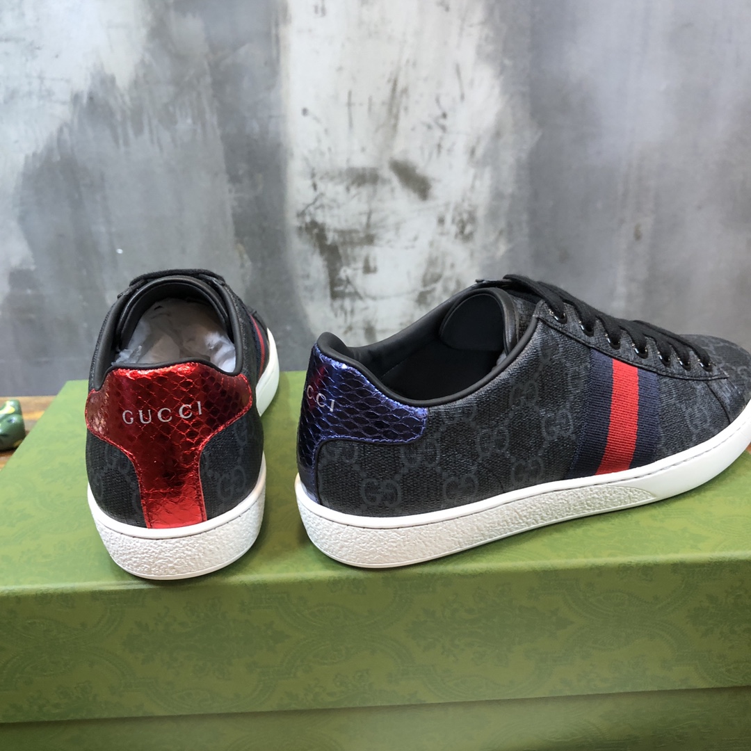 Gucci Ace GG Supreme Black - vstockx
