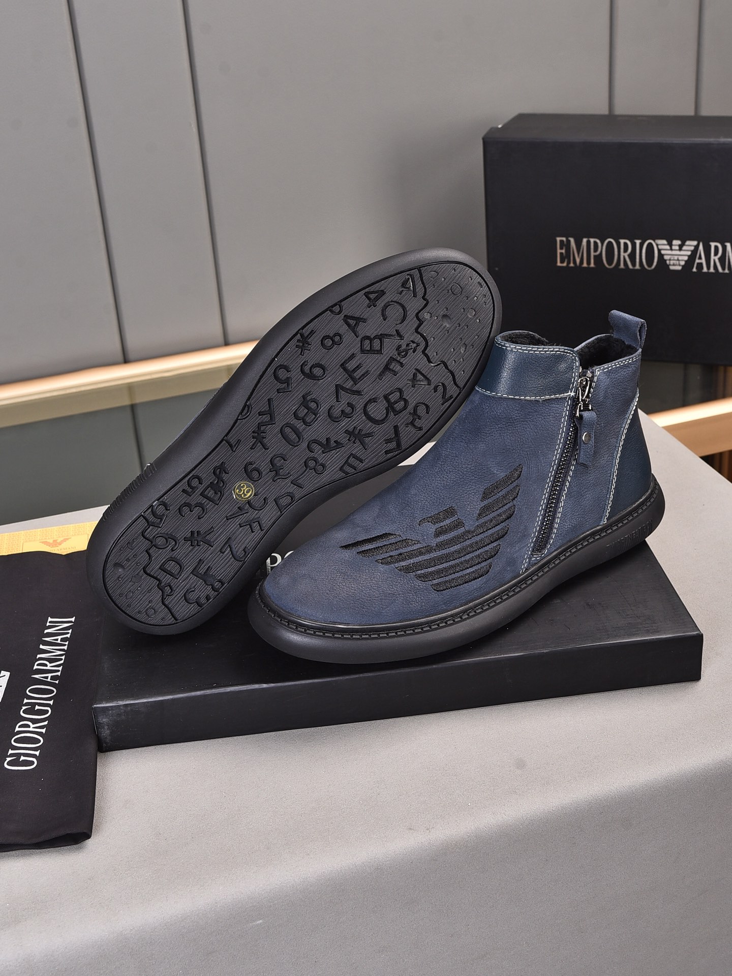 Armani High Top Sneaker 2 - vstockx