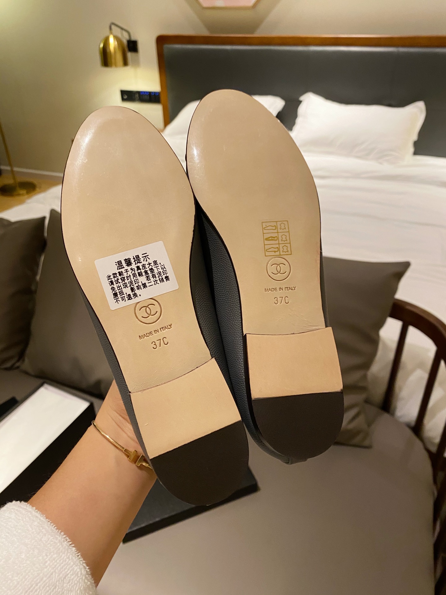 Chanel Ballerinas Fabric & Grosgrain 14 - vstockx