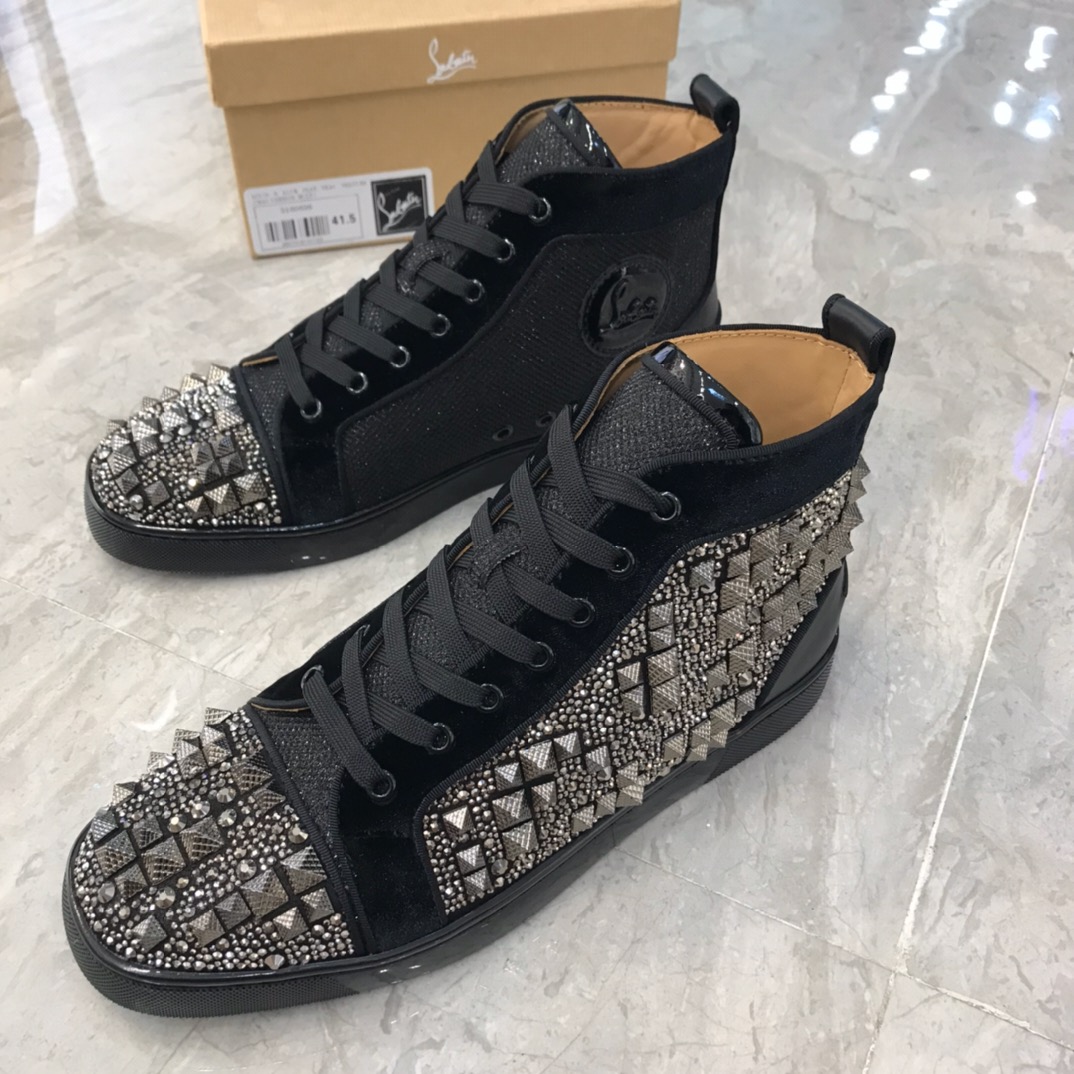Christian Louboutin Louis Junior Spikes Orlato Flat Sneakers 36 - vstockx