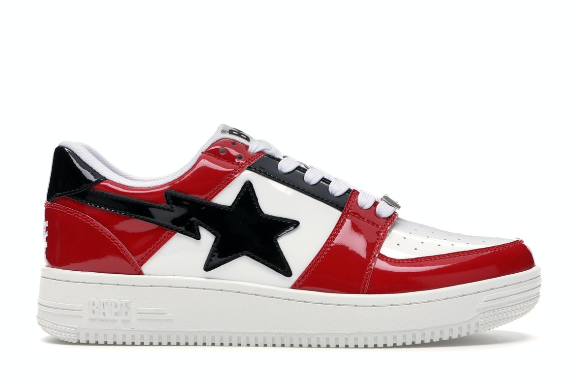 A Bathing Ape Bape Sta Low Red - vstockx