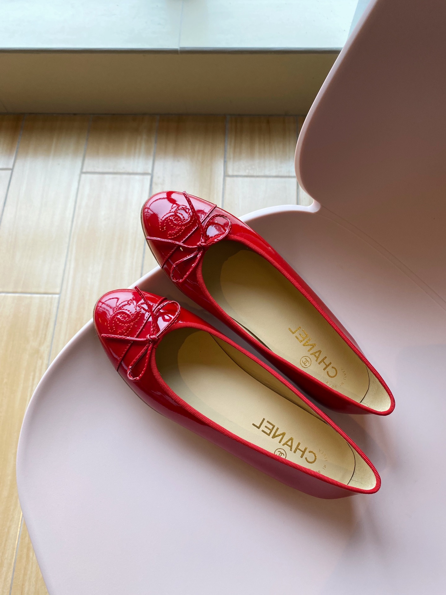 Chanel Ballerinas Fabric & Grosgrain 6 - vstockx