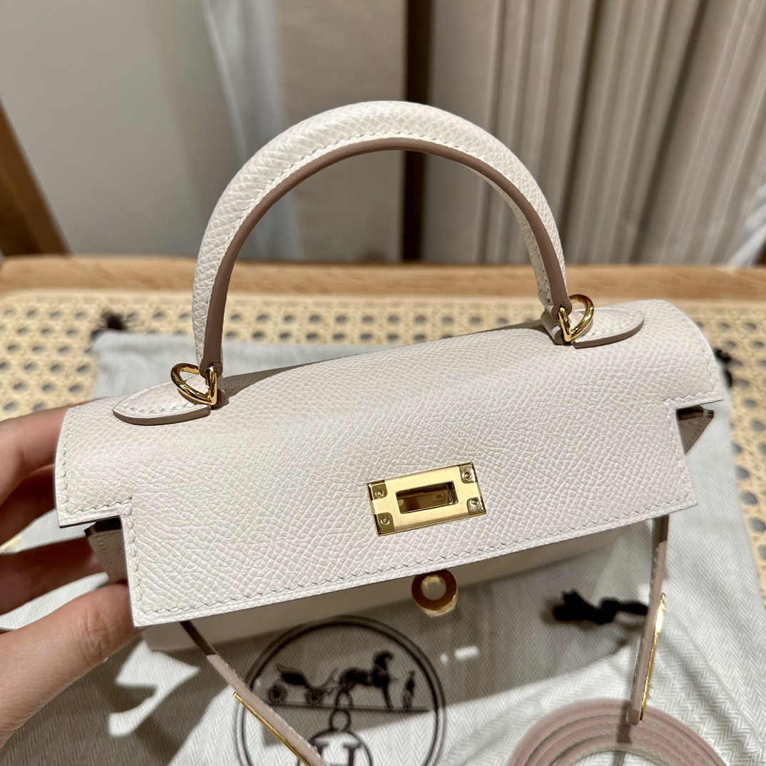 Handbags Hermes mini Kelly size:19 cm - vstockx