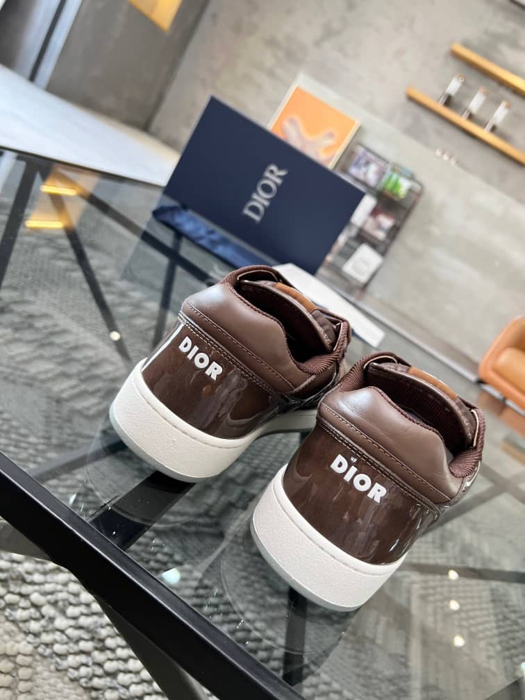 Dior B27 Low Plum Patent Dior Oblique Gravity Embossed - vstockx