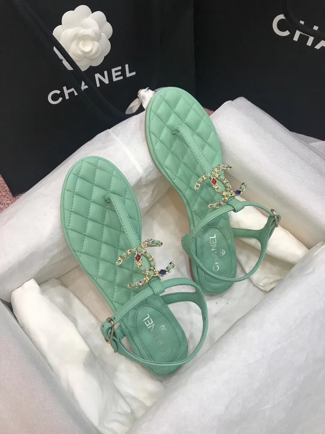 Chanel Slides 47 - vstockx