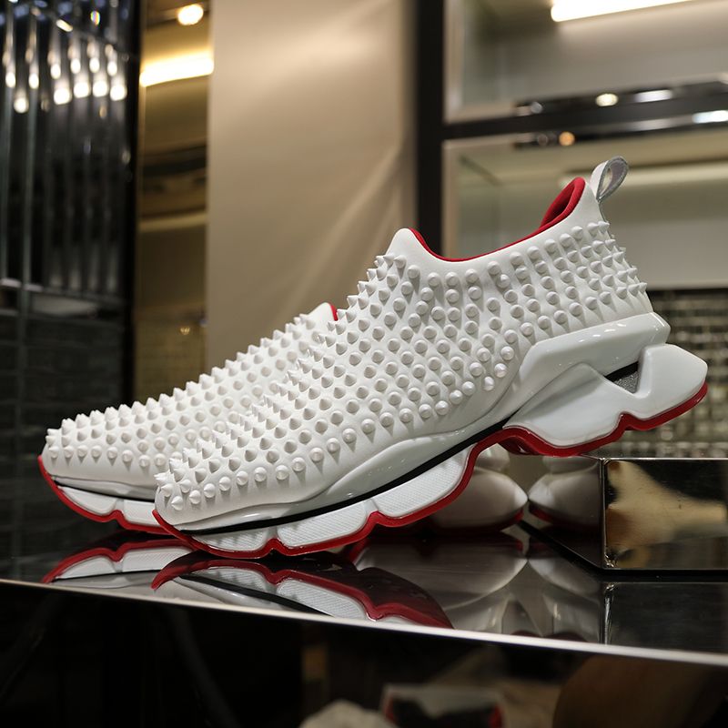 Christian Louboutin Spike Sock Flat Sneakers 6 - vstockx