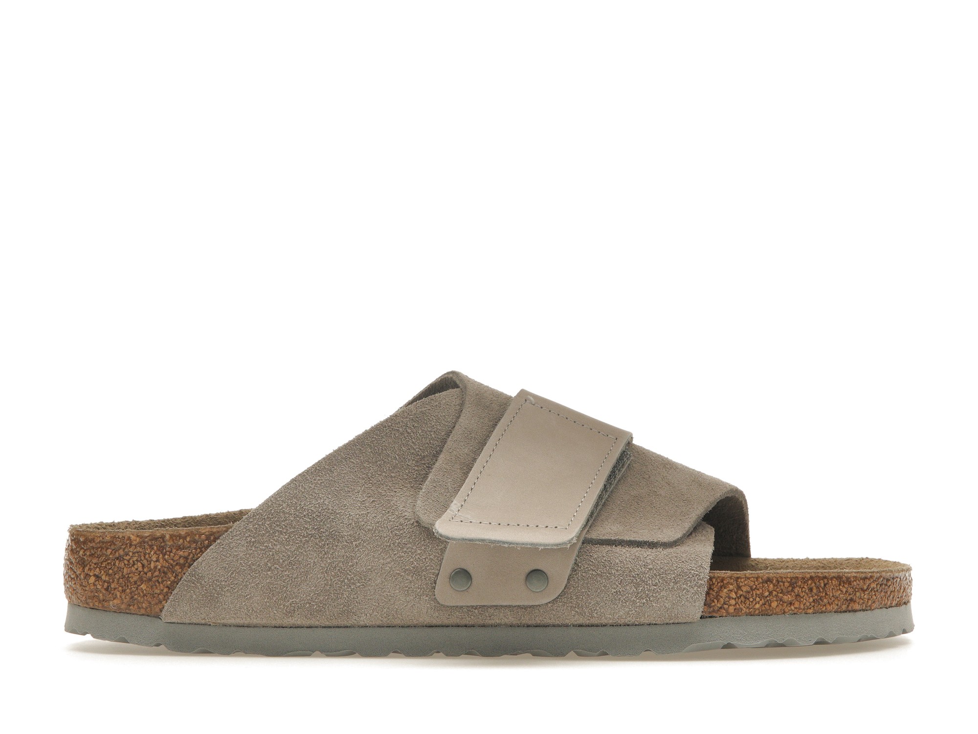 Birkenstock Kyoto Nubuck Suede Stone Coin - vstockx