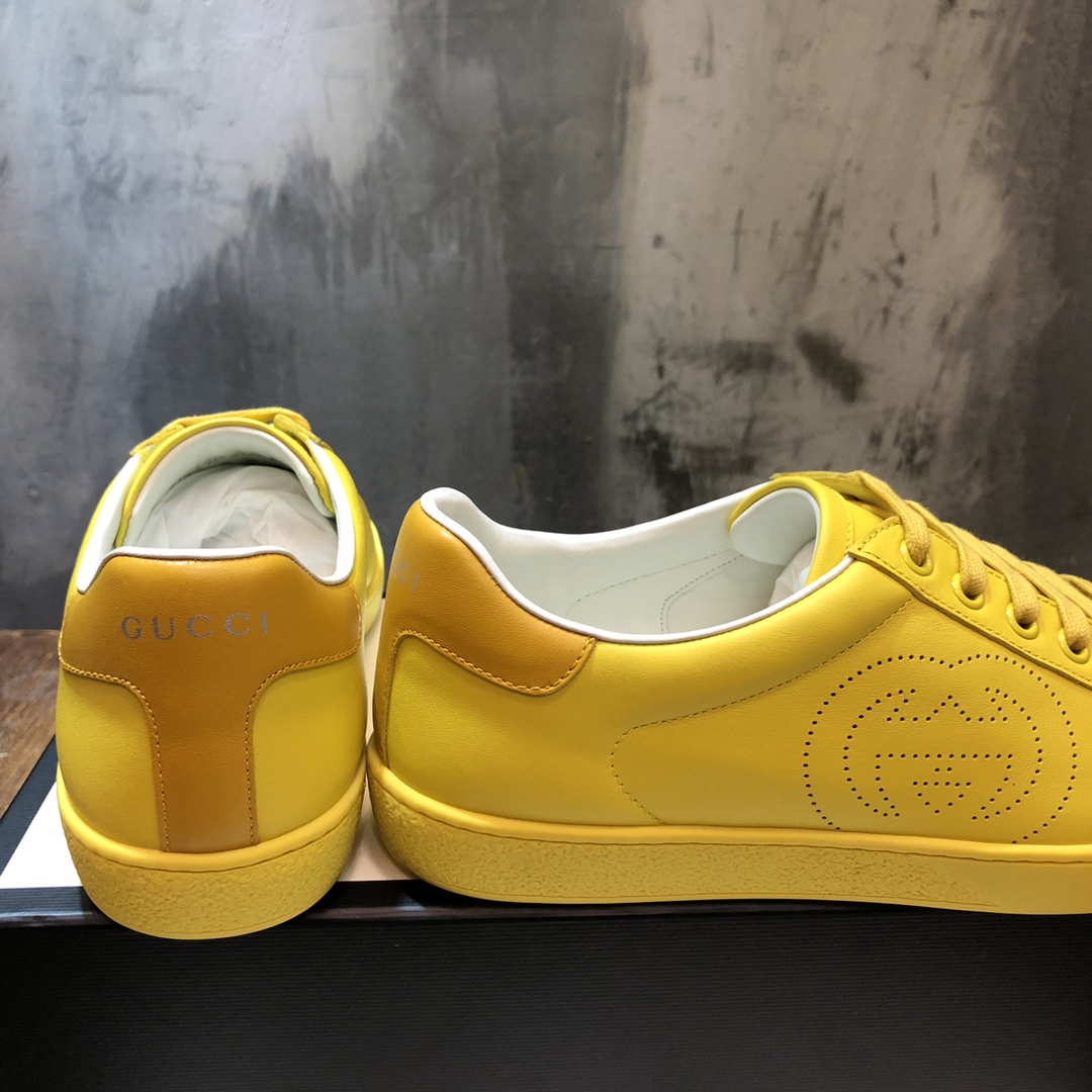 Gucci Ace Interlocking G Yellow (W) - vstockx