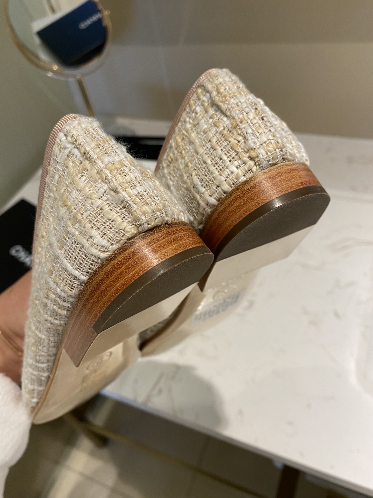 Chanel Ballerinas Fabric & Grosgrain 31 - vstockx