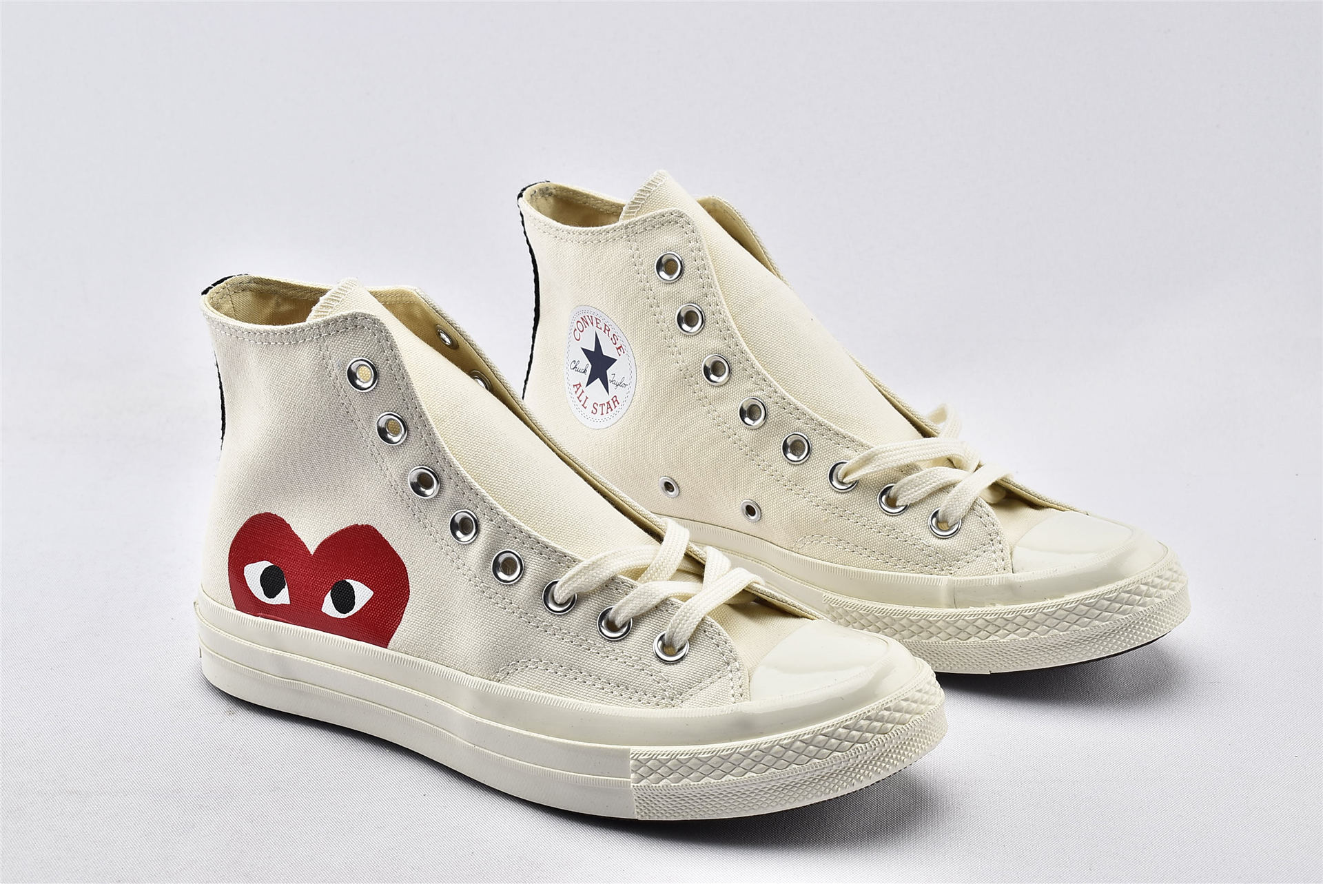 Converse Chuck Taylor All-Star 70s Hi Comme des Garcons PLAY White - vstockx