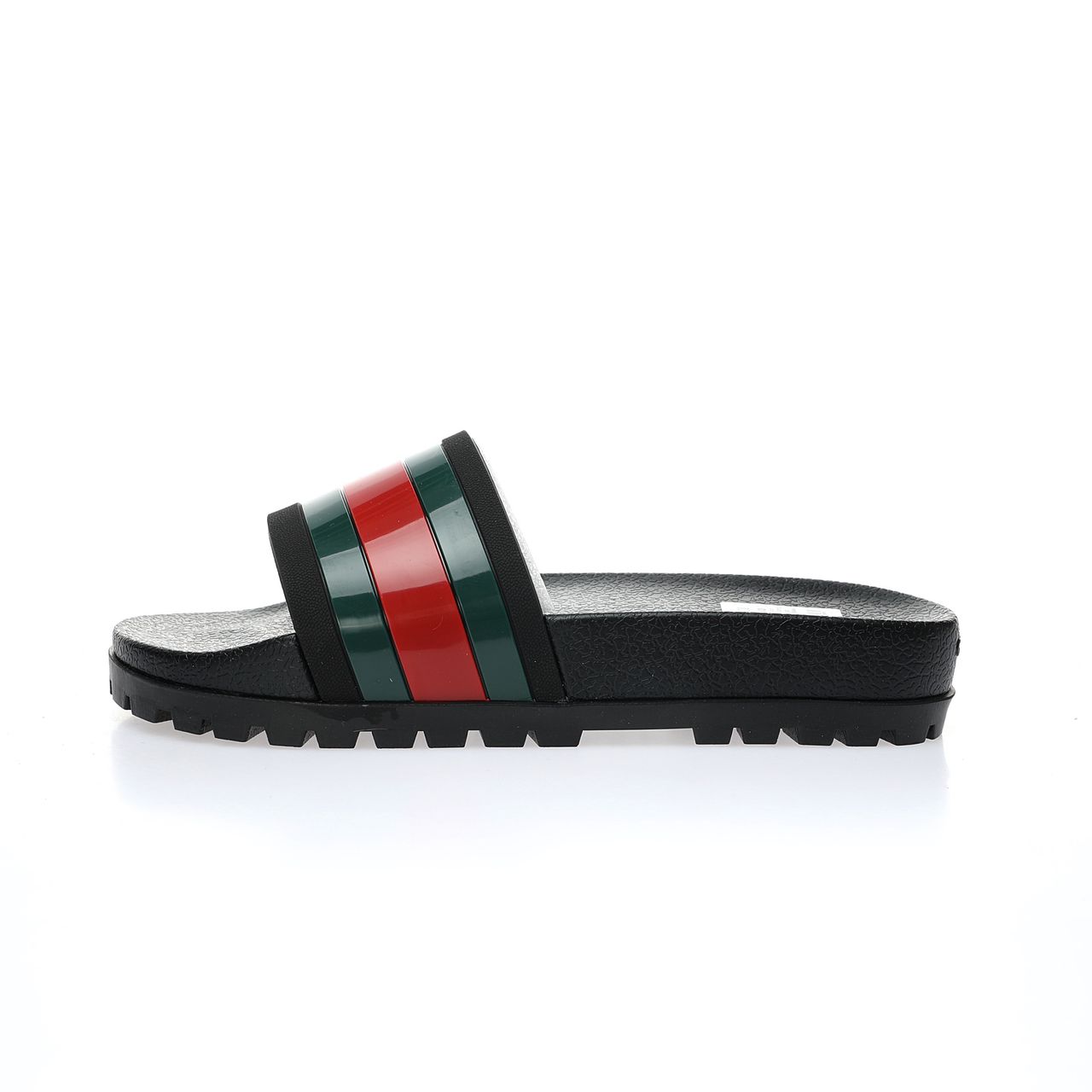 Gucci Web Slide Sandal Black - vstockx