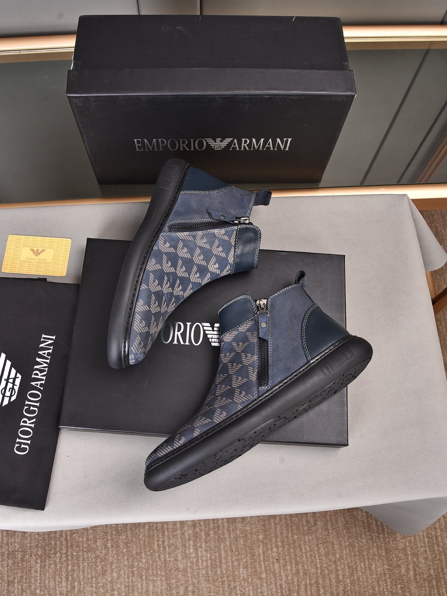 Armani High Top Sneaker 4 - vstockx