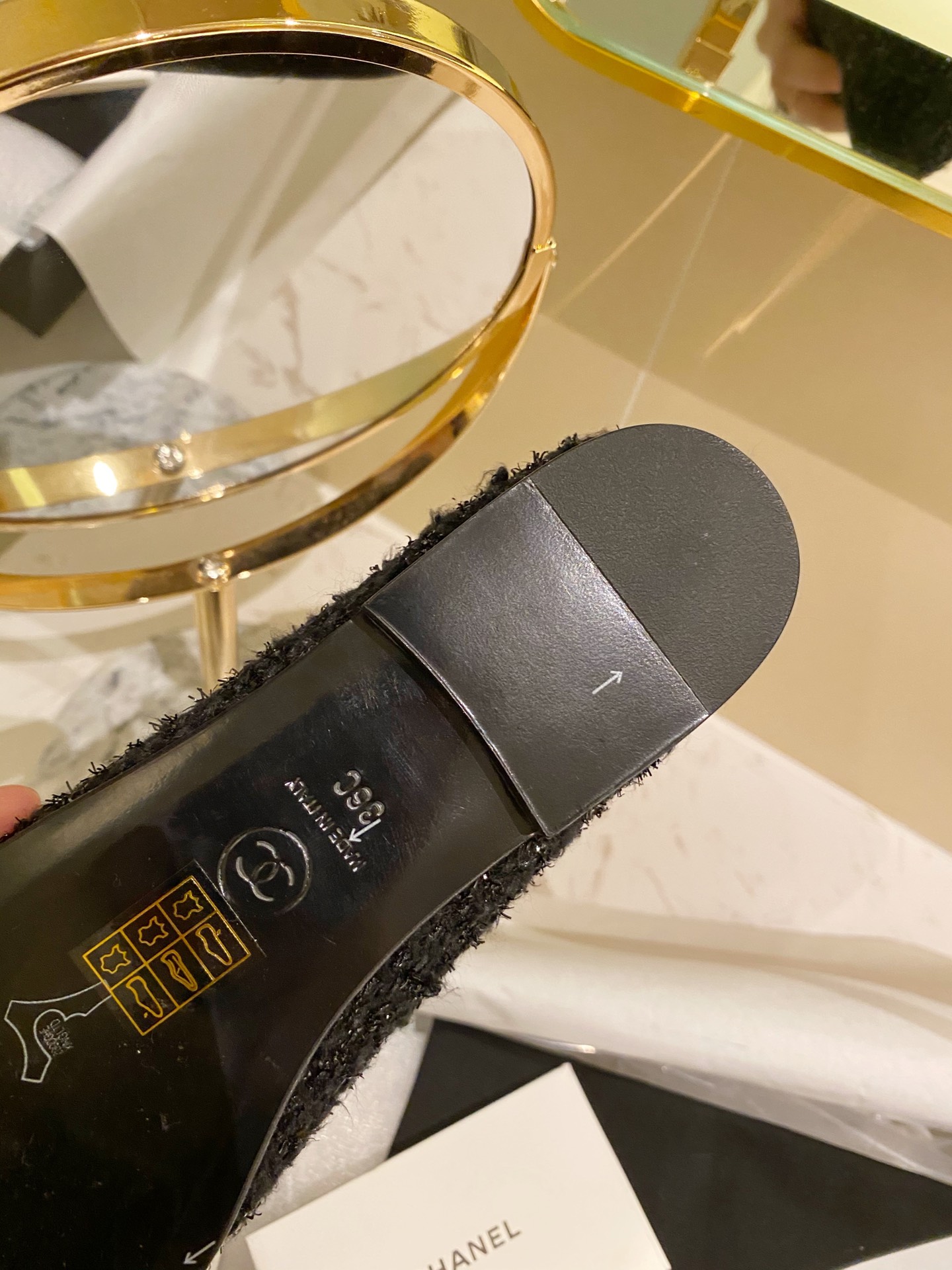 Chanel Ballerinas Fabric & Grosgrain 32 - vstockx