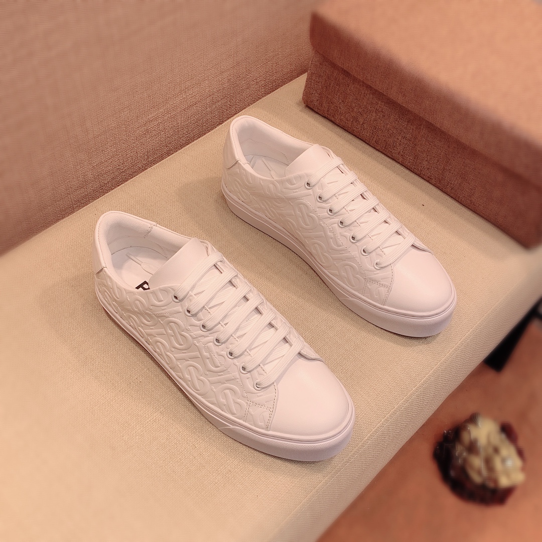 Burberry Perforated Check Sneaker 27 - vstockx