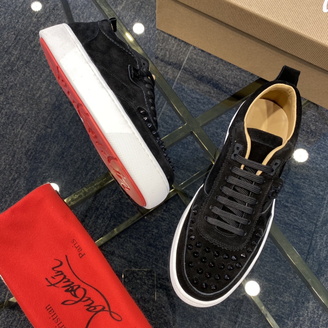 Christian Louboutin Happyrui Spikes Flat Sneakers 1 - vstockx