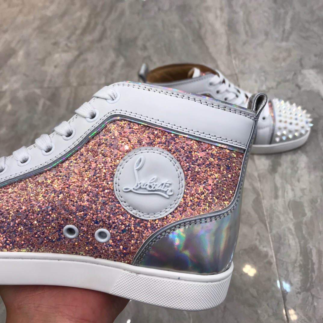 Christian Louboutin Louis Junior Spikes Orlato Flat Sneakers 40 - vstockx