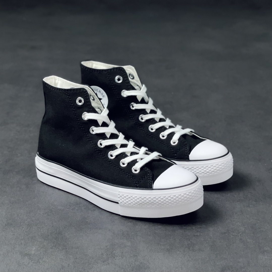 Converse Chuck Taylor All-Star Hi Platform Black White (W) - vstockx