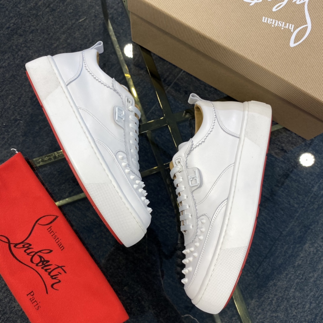Christian Louboutin Happyrui Spikes Flat Sneakers 2 - vstockx