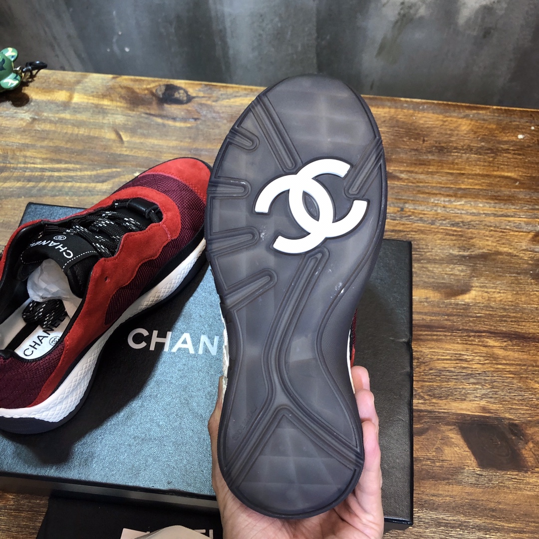 Chanel Fabric & Suede Calfskin Low Top Sneaker 23 - vstockx