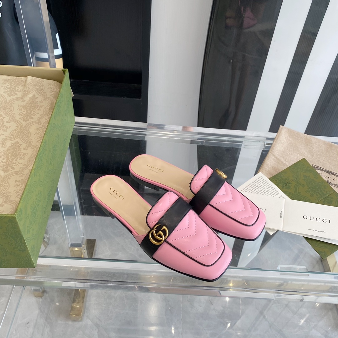 Gucci Leather slipper Women 9 - vstockx