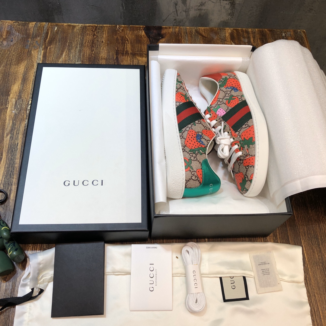Gucci Ace Strawberry - vstockx