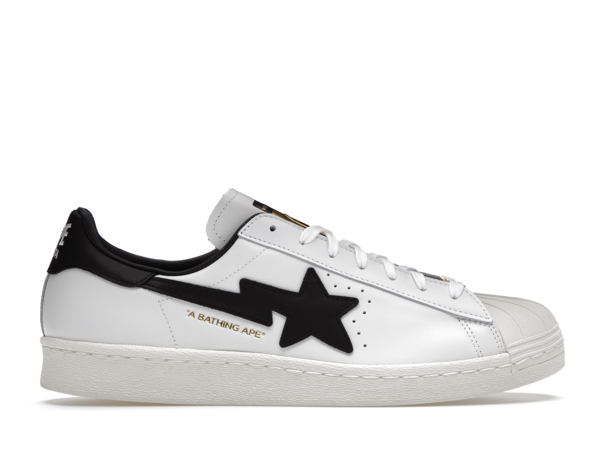 adidas Superstar 80s Bape White Black - vstockx
