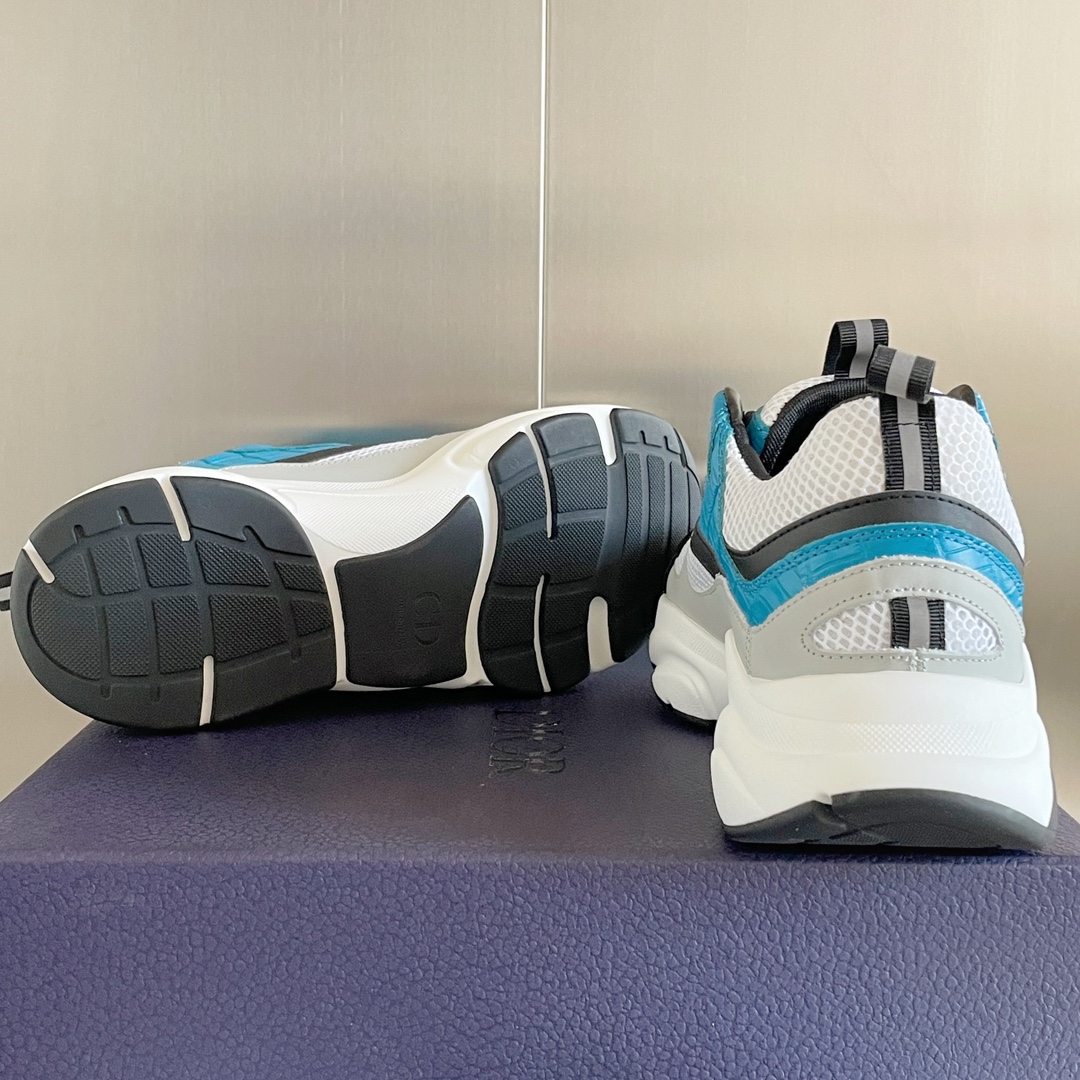 Dior B22 Light Blue Croc - vstockx