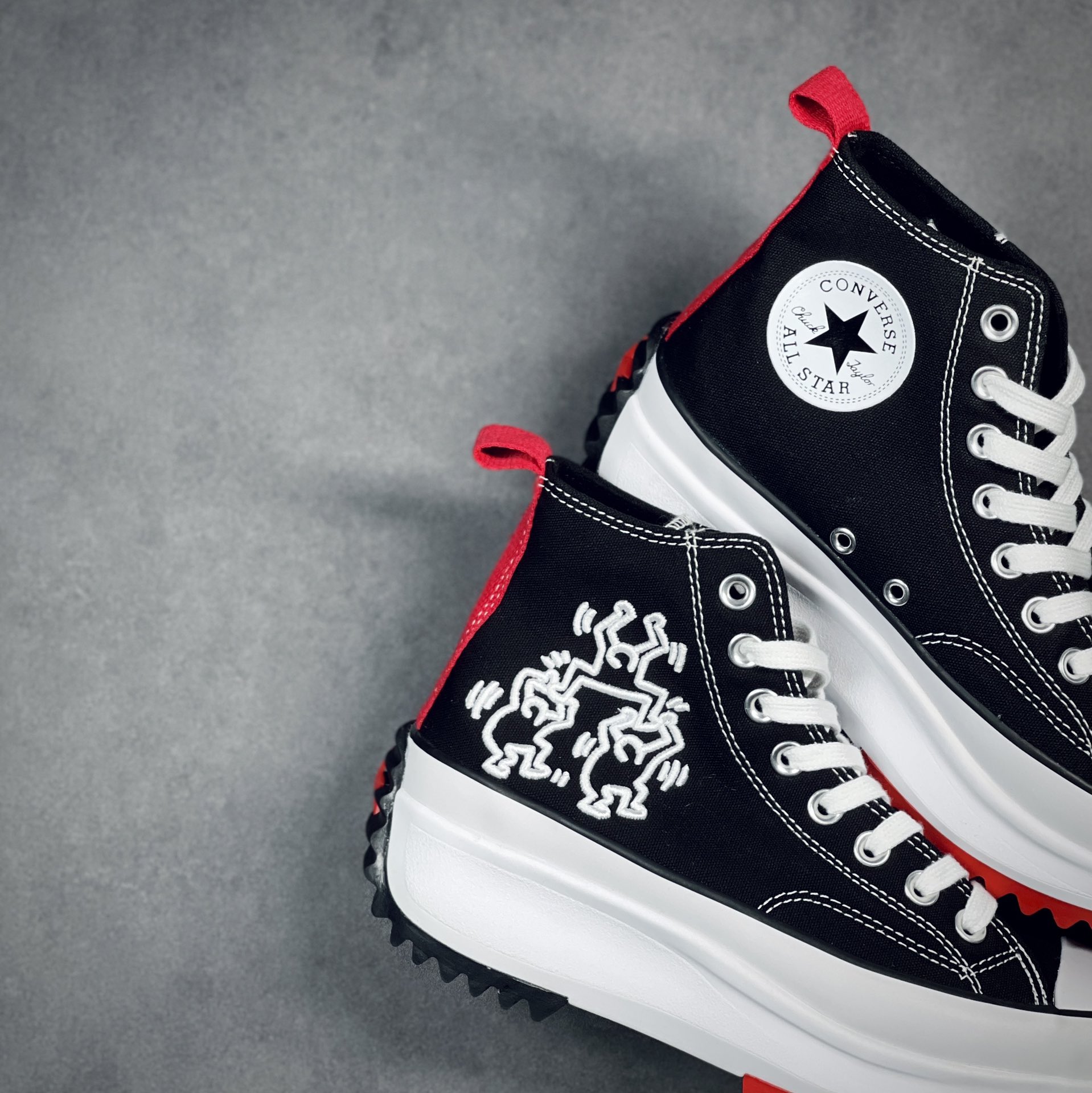 Converse Run Star Hike Hi Keith Haring Black - vstockx