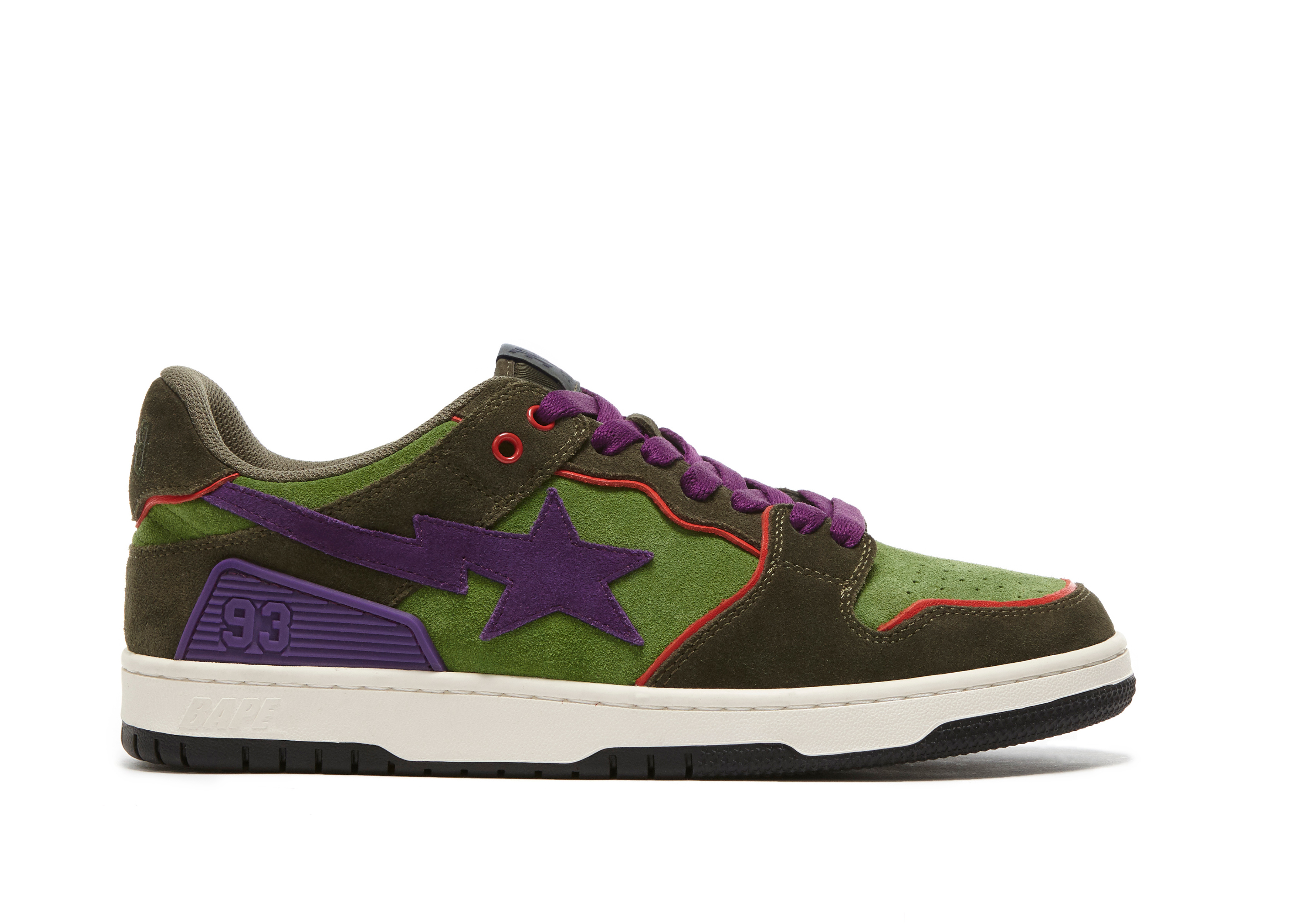 A Bathing Ape Sk8 Sta Dark Purple Green - vstockx