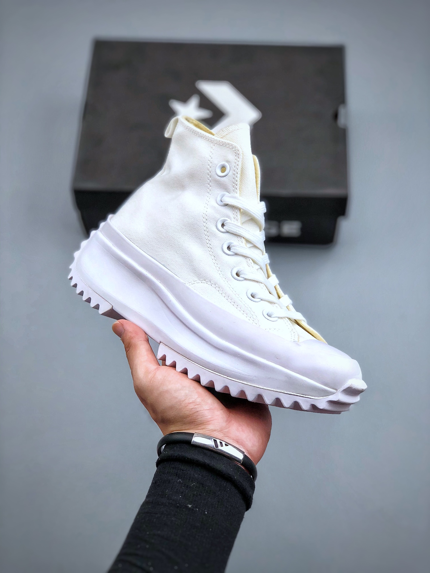 Converse Run Star Hike Hi Triple White - vstockx