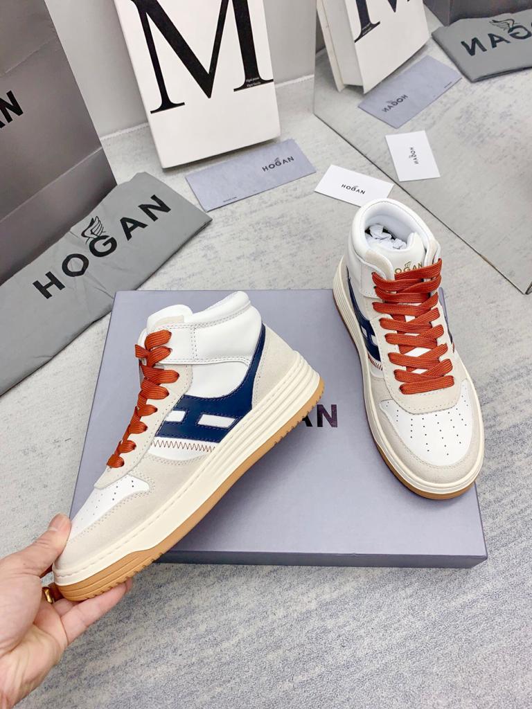 Hogan H630 High Top White Grey Blue - vstockx