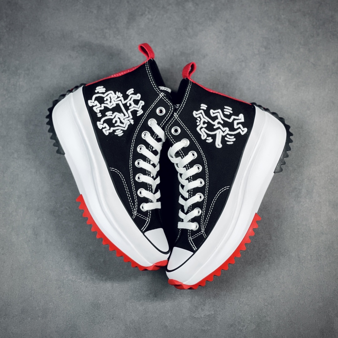 Converse Run Star Hike Hi Keith Haring Black - vstockx