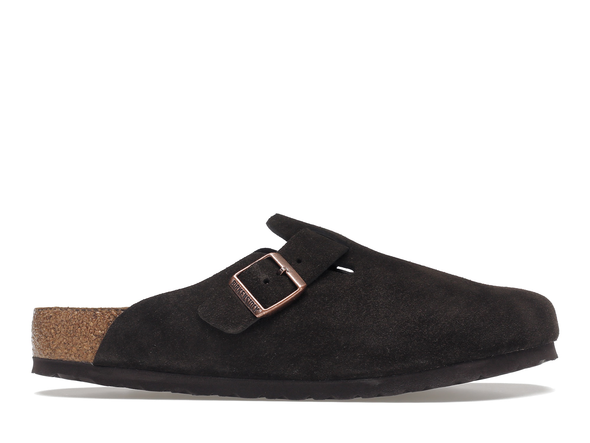 Birkenstock Boston Soft Footbed Suede Mocha - vstockx