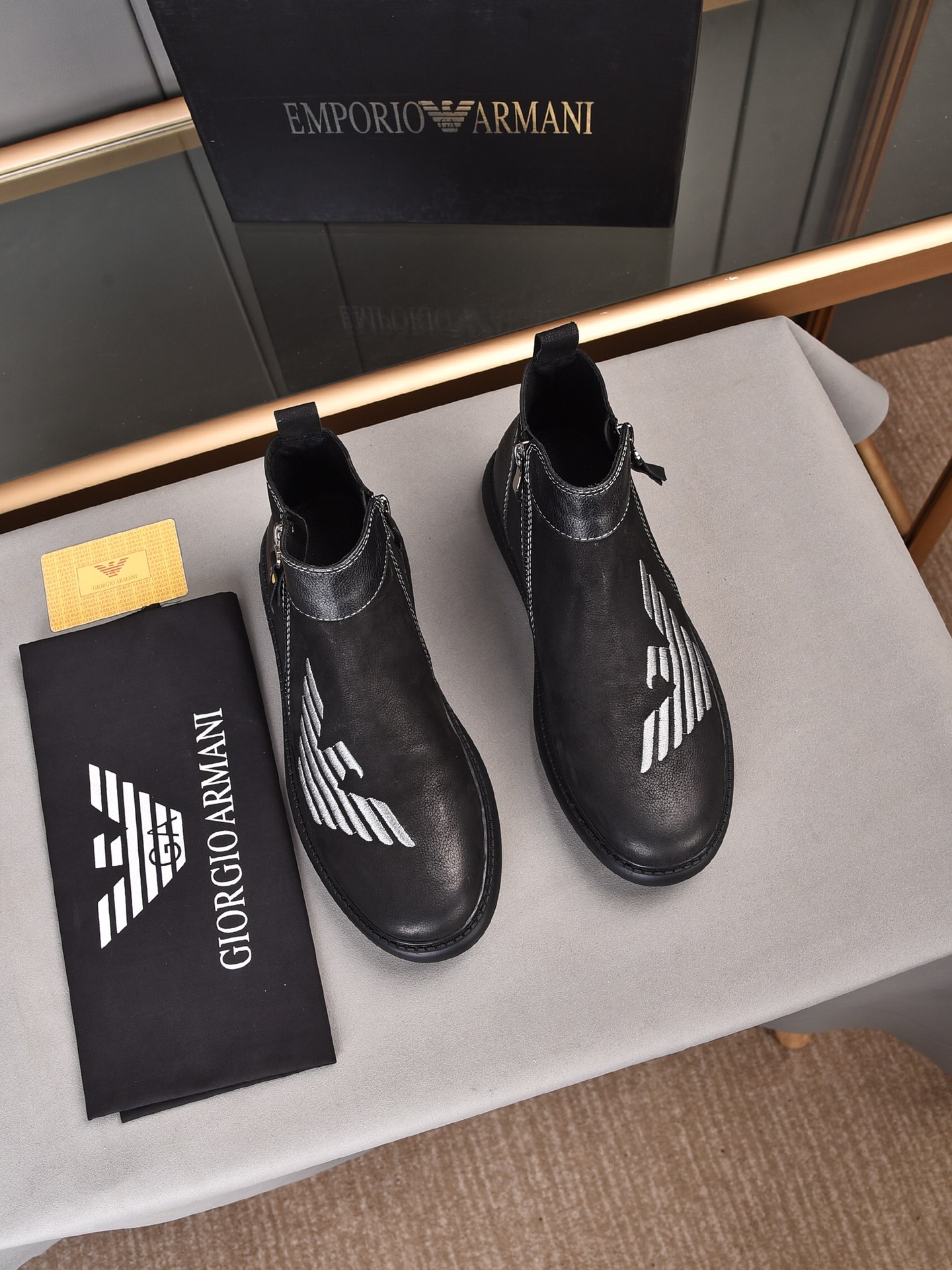 Armani High Top Sneaker 1 - vstockx