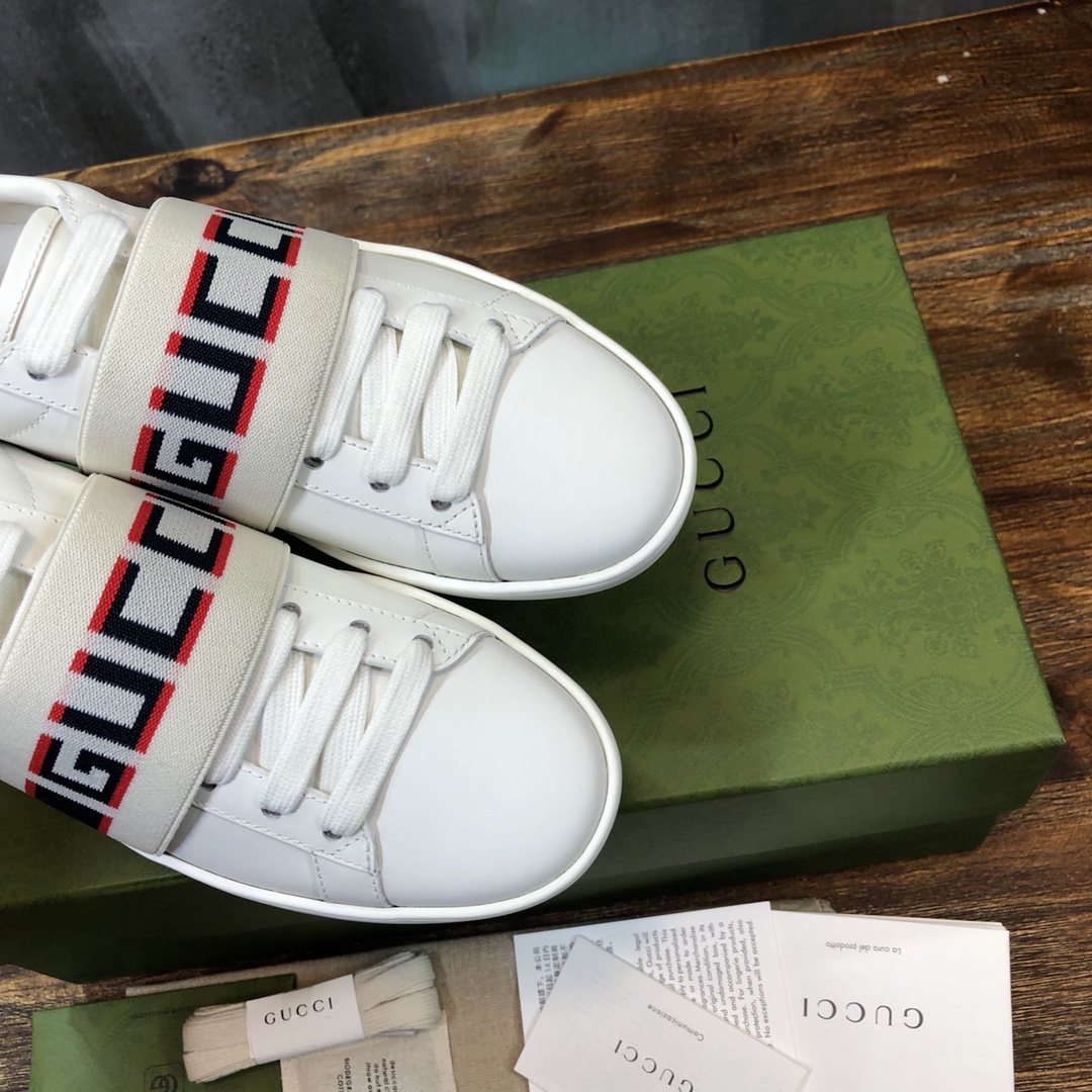 Gucci Ace Stripe Ivory - vstockx