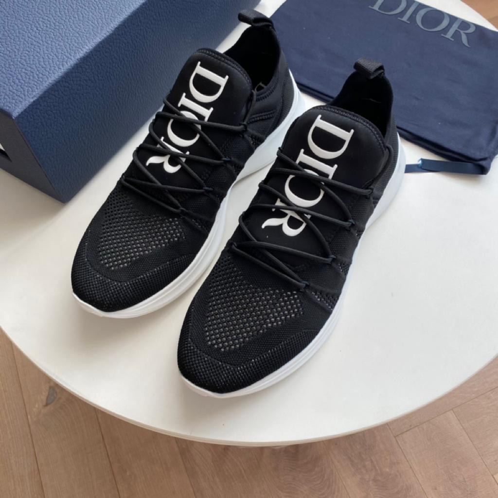 Dior B25 Runner Neoprene Black White - vstockx
