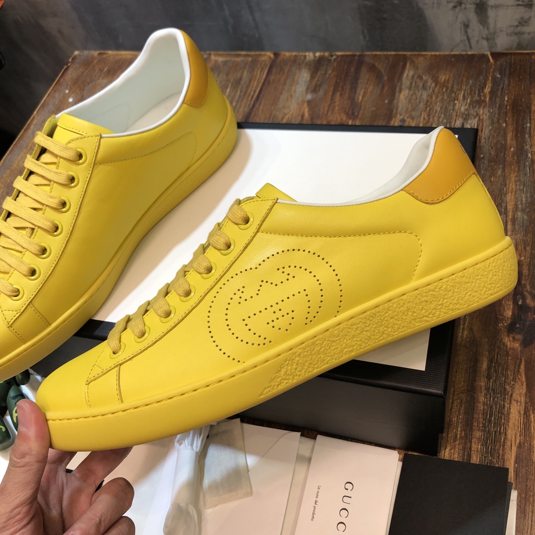 Gucci Ace Interlocking G Yellow (W) - vstockx