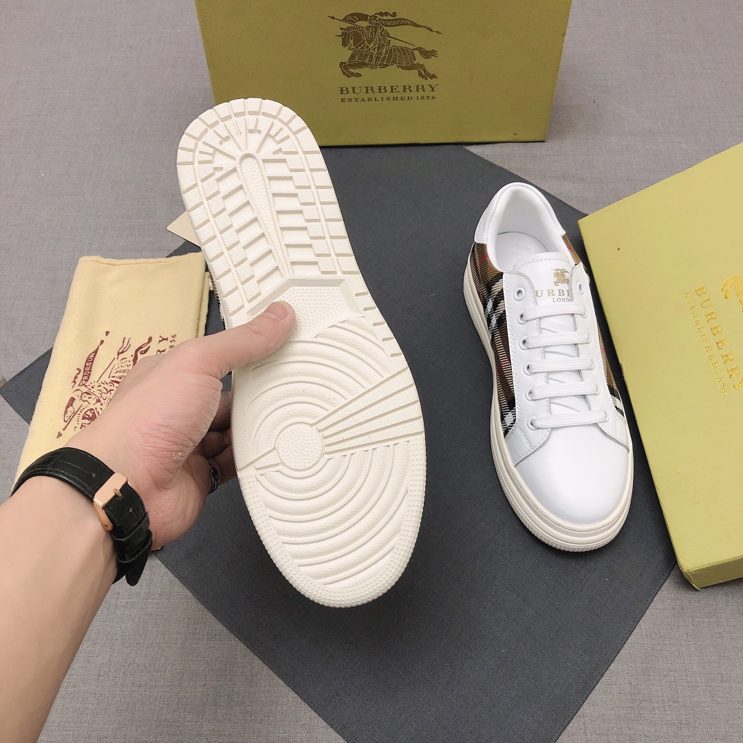 Burberry Perforated Check Sneaker 45 - vstockx