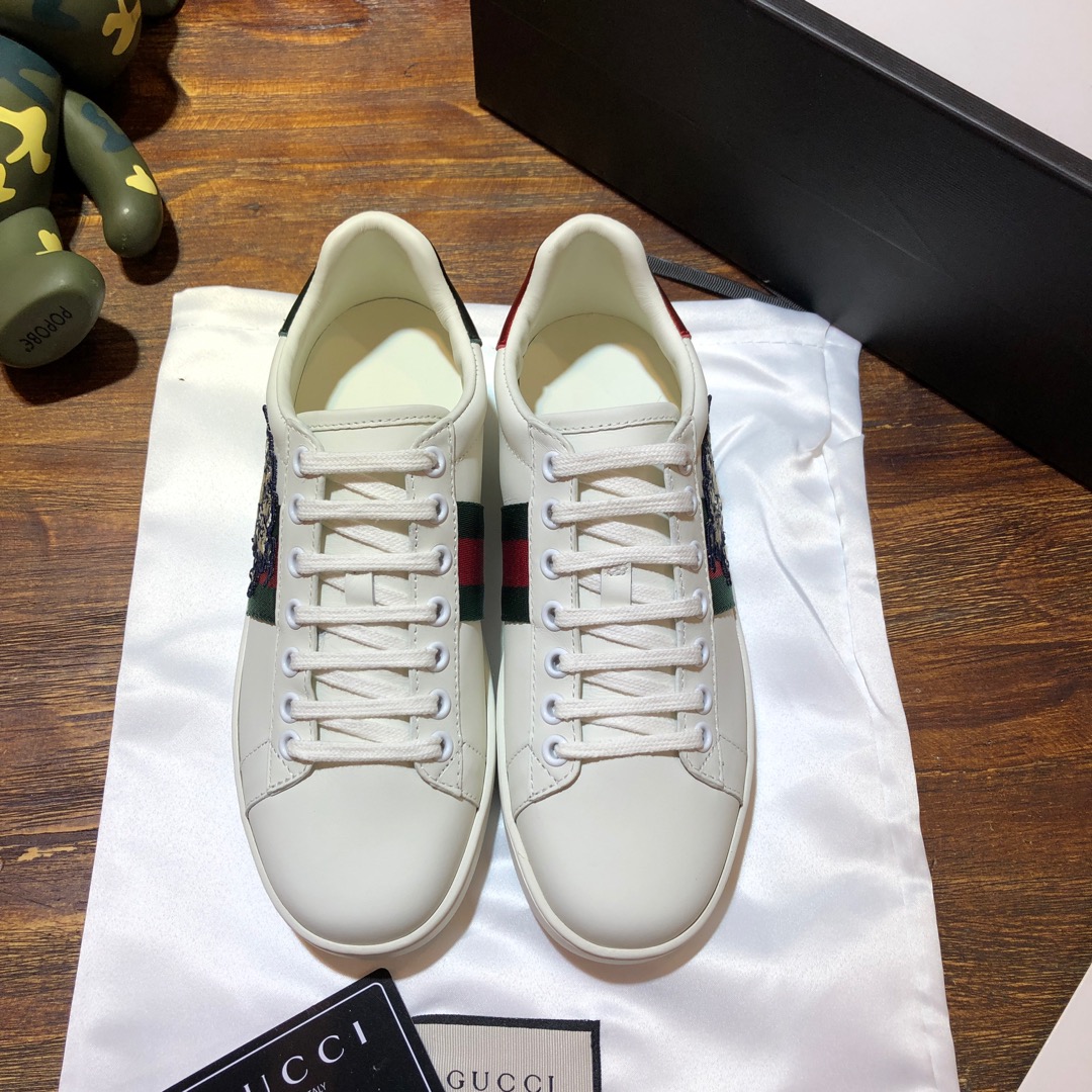 Gucci Ace embroidered sneaker 55 - vstockx