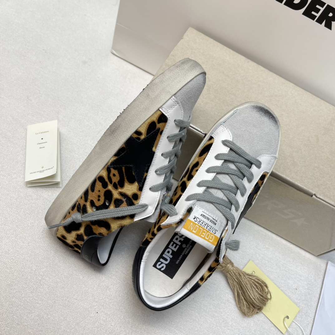 Golden Goose Superstar distressed-finish sneakers 33 - vstockx