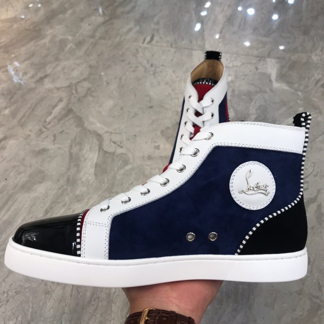 Christian Louboutin Louis Junior Spikes Orlato Flat Sneakers 25 - vstockx