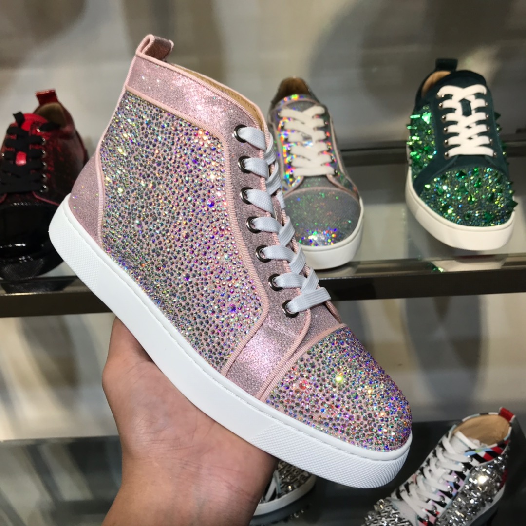 Christian Louboutin Louis Junior Spikes Orlato Flat Sneakers 45 - vstockx