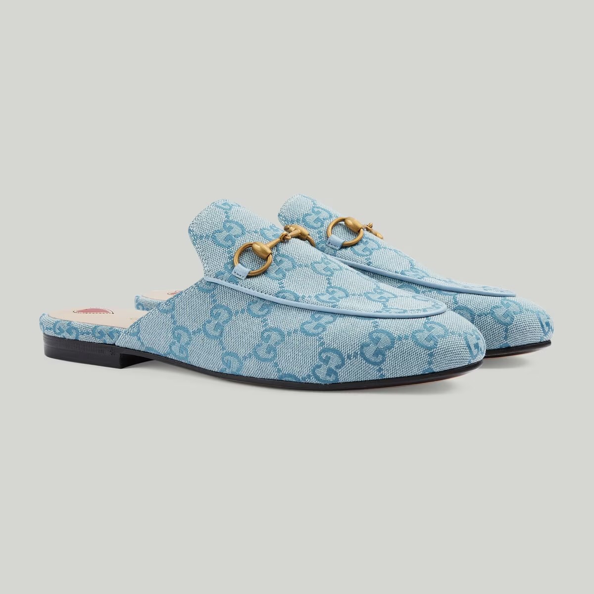 Gucci WOMEN'S PRINCETOWN SLIPPER WITH GG - vstockx
